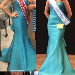 Blush turquoise prom/pageant dress !